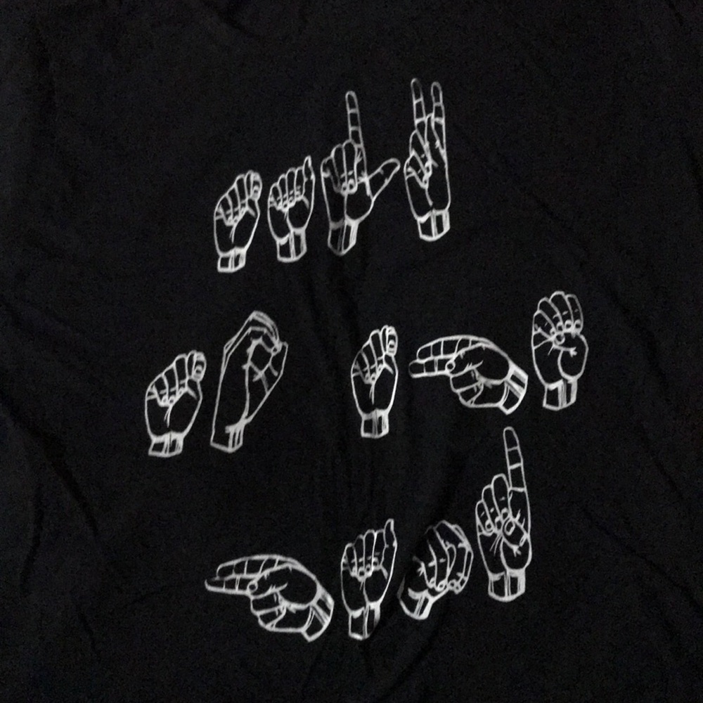 ASL Sign Language Deaf T shirt